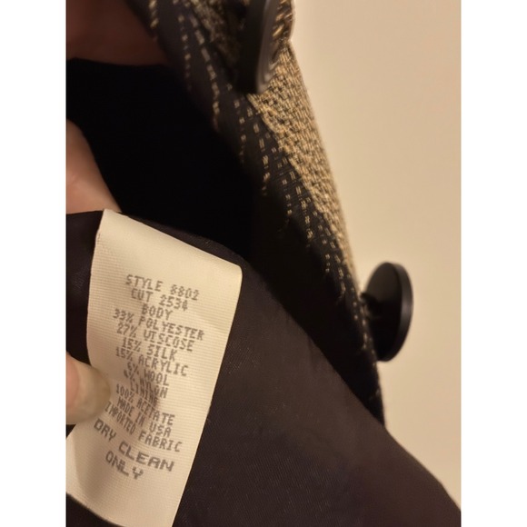 Canvasbacks Vintage Tapestry Vest Womens XS Pattern Silk Wool Blend USA Made - Picture 6 of 6